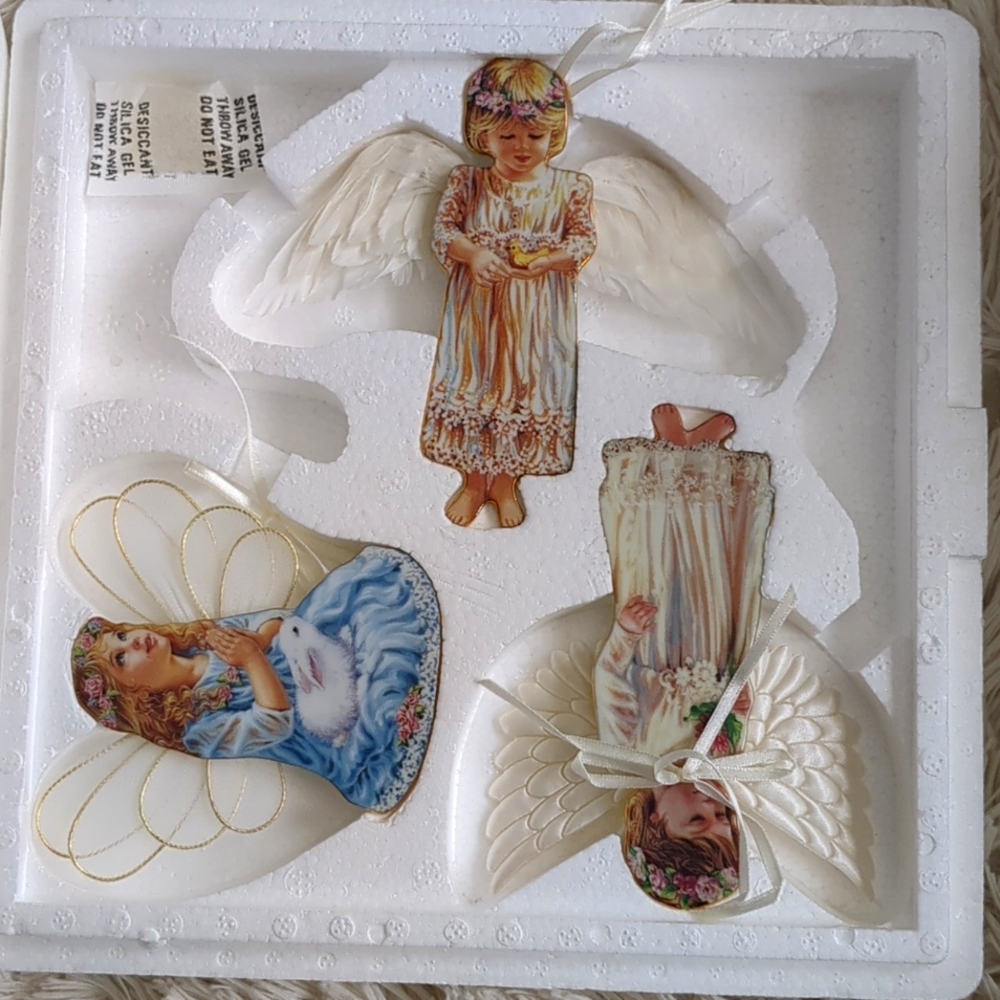 Bradford Editions Angel Christmas Ornament Collection NIB. With Certificate